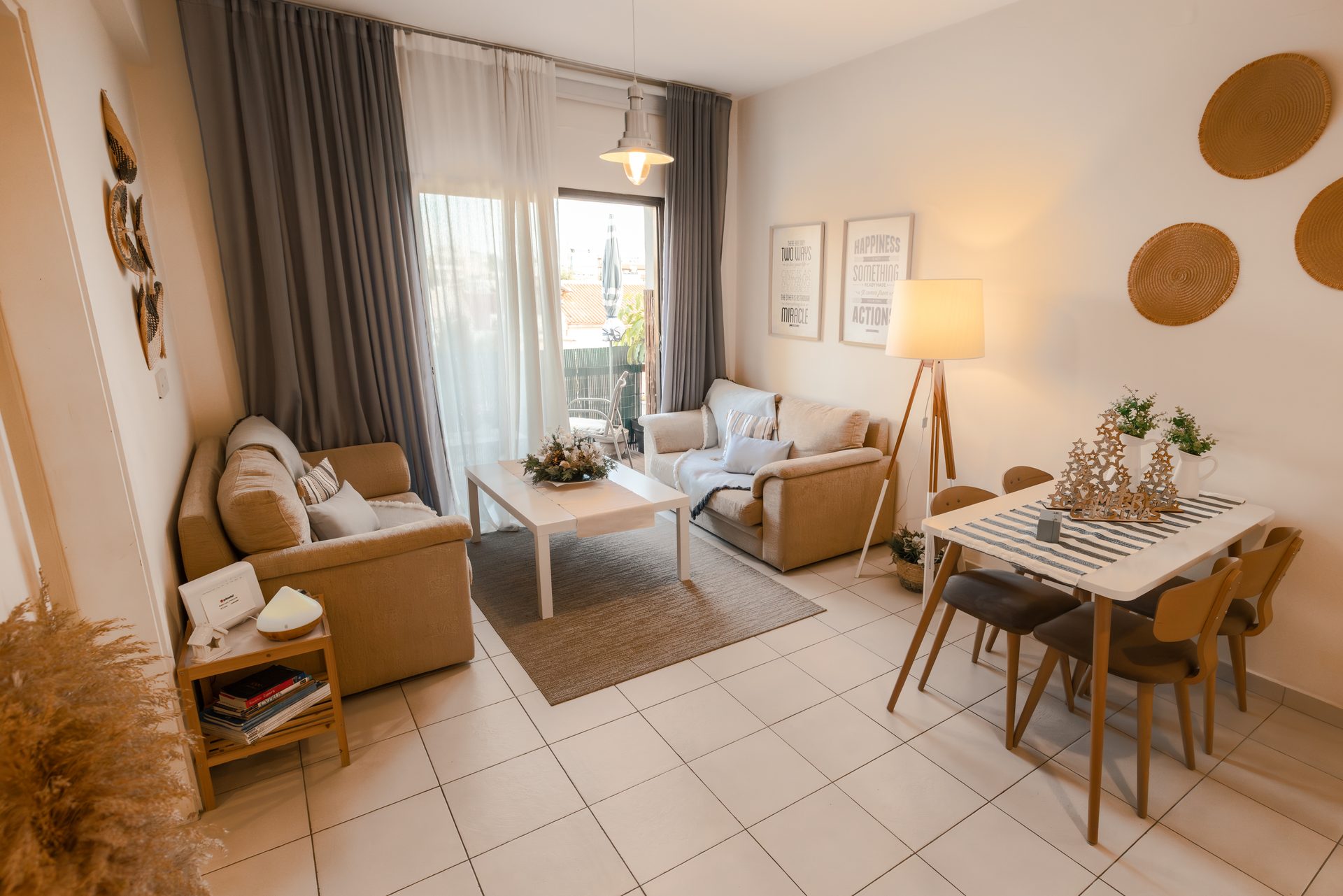 Living room sofa area